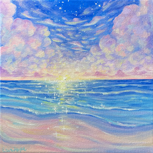 Sparkling Seascape, 8”