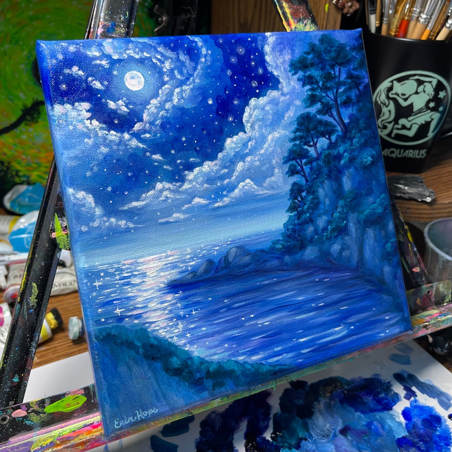 Luminous Moonrise, 8”