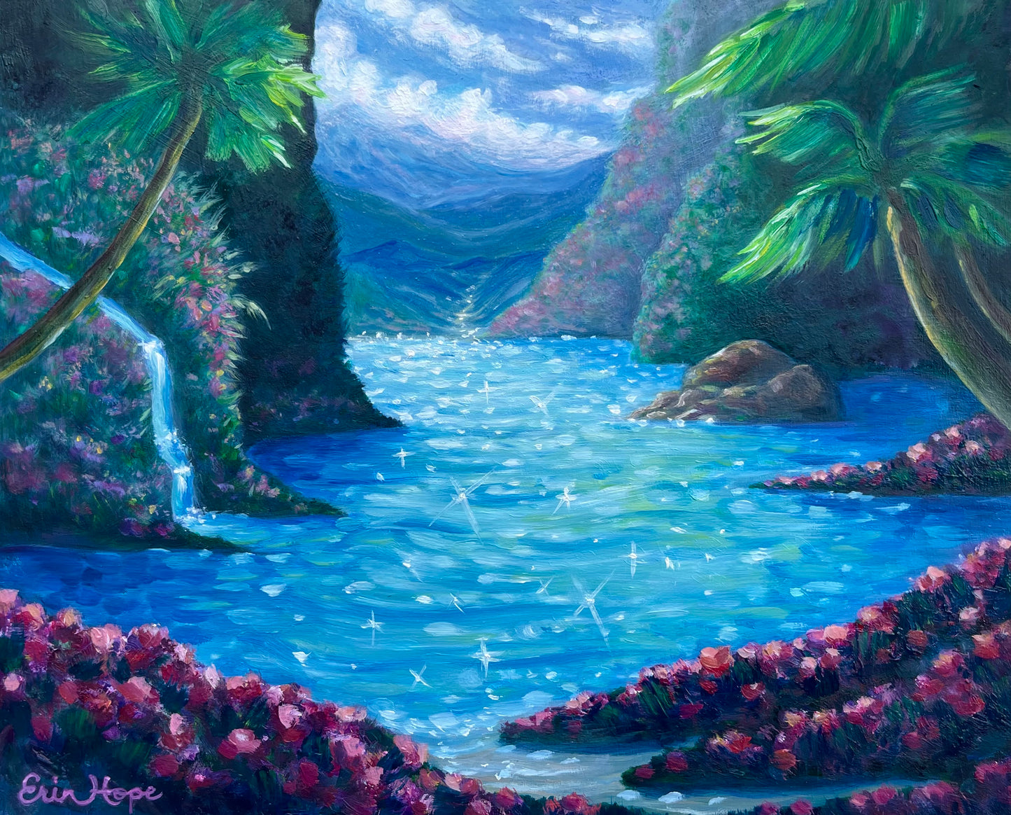 Lagoon of Light, 8”x10”