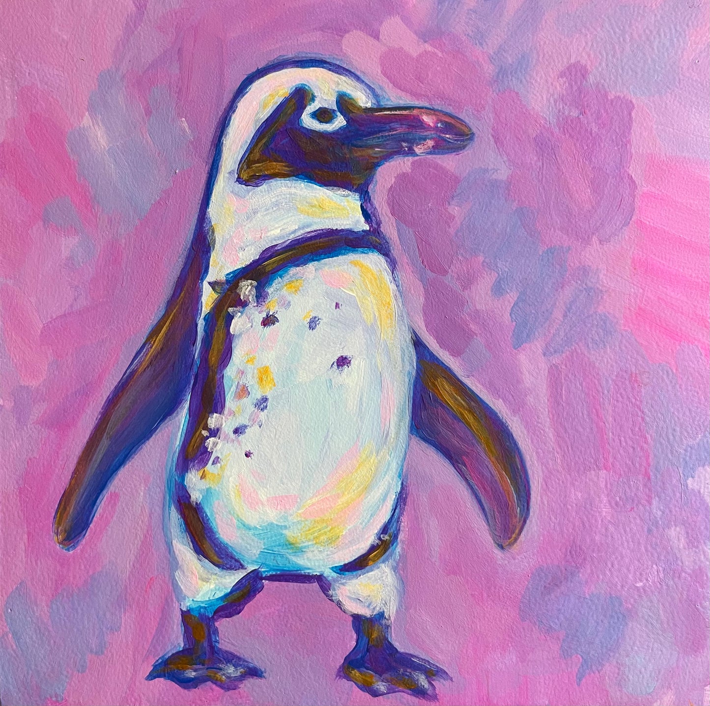 Purple Penguin, 8"