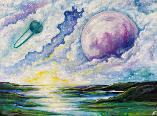 Between Planets, 9"x12"