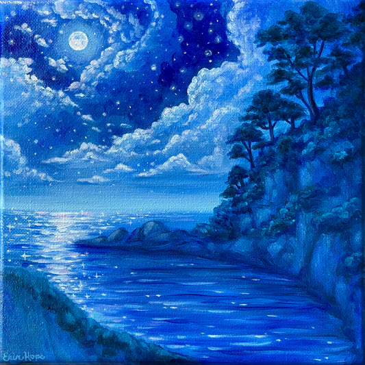 Luminous Moonrise, 8”